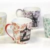 Hues & Brews 4 Piece 12 Oz. Bird Cages Mug Set - 5"