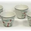 Hues & Brews Multi-color 4 Piece 6 Oz. Cherry Blossoms Tea / Saké Cup Set - 3.38" On Sale
