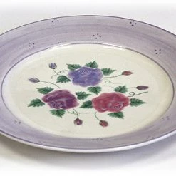 Hues & Brews Multi-color 13" Bella Rosa Ceramic Serving Platter - 13.13" On Sale