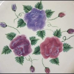 Hues & Brews Multi-color 13" Bella Rosa Ceramic Serving Platter - 13.13" On Sale