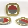 On Sale Hues & Brews 4 Piece Multi-Color Radius Dessert And Snack Plates - 8.38"