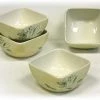 On Sale Hues & Brews 4 Piece Mellow Yellow Flora Soup/Cereal Bowls - 4.88"