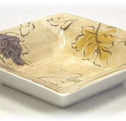 Hues & Brews Multi-Color Extra Large Seasons Square Serving Bowl/Platter - 13"