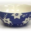 On Sale Hues & Brews Deep Blue/White Blossoms Bowl - 10"