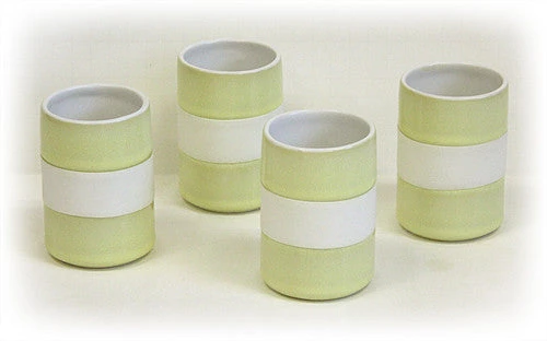 Hues & Brews 4 Piece 8 Oz. Bamboo Green Silicone Banded Mug Set - 4" On Sale 3 Hues & Brews 4 Piece 8 Oz. Bamboo Green Silicone Banded Mug Set - 4" On Sale