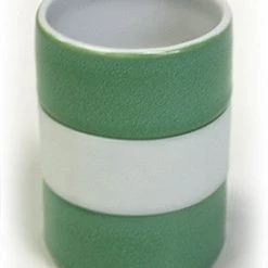 Hues & Brews 4 Piece 8 Oz. Earth-Toned Silicone Banded Mug Set - 4"