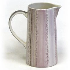 Hues & Brews Purple And Lavender 46 Oz. Rose Quartz Style Ceramic Pitcher - 8" On Sale
