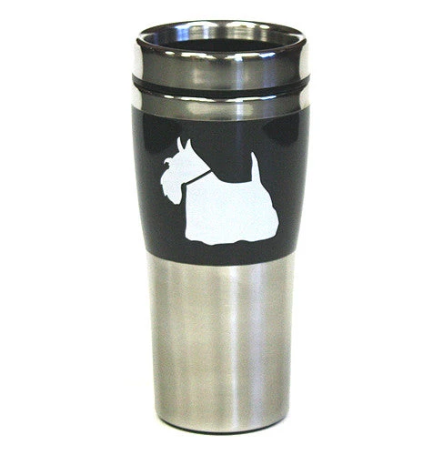 On Sale Hues & Brews 14 Oz. White And Black Scotty Double Wall Stainless Steel Travel Tumbler - 7.25" 3 On Sale Hues & Brews 14 Oz. White And Black Scotty Double Wall Stainless Steel Travel Tumbler - 7.25"