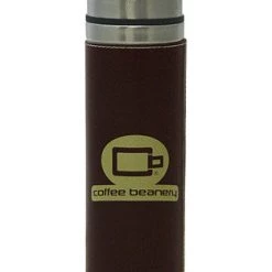 On Sale Hues & Brews 18 Oz. Brown Beanery Leather Bound Double Wall Stainless Steel Pour And Sip Tumbler - 10.25"