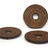 On Sale Hues & Brews 3 Piece Tangerine Cast Iron Trivet Set - 5.5"