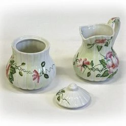 On Sale Hues & Brews Multi-Color Rambling Rose Sugar And Cream Set - 4.75"