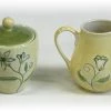 Hues & Brews Green And Mellow Yellow Flora Sugar And Cream Set - 4.63" On Sale