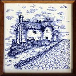 Hues & Brews Brown Delft Blue Farmhouse Coffee Grinder With Open Hopper -9.5" On Sale 7 Hues & Brews Brown Delft Blue Farmhouse Coffee Grinder With Open Hopper -9.5