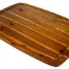 Mountain Woods Brown Organic Edge-Grain Hardwood Acacia Cutting Board W/ Juice Groove - 20" On Sale