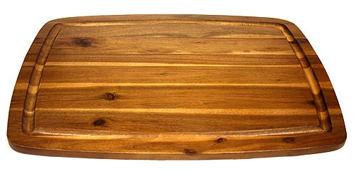 Mountain Woods Brown Organic Edge-Grain Hardwood Acacia Cutting Board W/ Juice Groove - 20" On Sale 4 Mountain Woods Brown Organic Edge-Grain Hardwood Acacia Cutting Board W/ Juice Groove - 20" On Sale