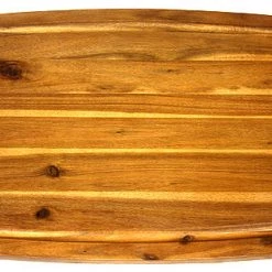 Mountain Woods Brown Organic Edge-Grain Hardwood Acacia Cutting Board W/ Juice Groove - 20" On Sale 9 Mountain Woods Brown Organic Edge-Grain Hardwood Acacia Cutting Board W/ Juice Groove - 20