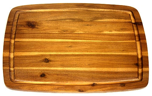 Mountain Woods Brown Organic Edge-Grain Hardwood Acacia Cutting Board W/ Juice Groove - 20" On Sale 5 Mountain Woods Brown Organic Edge-Grain Hardwood Acacia Cutting Board W/ Juice Groove - 20" On Sale