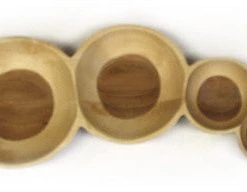 Mountain Woods Two-tone Wood Color U.S Maple And Walnut Wood Tray - 18"