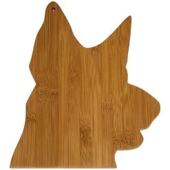A Pet Project Pet Products APetProject Mountain Woods PetProject Brown Bamboo German Shepherd Cutting Board - 12"
