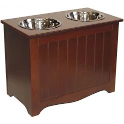 A Pet Project Pet Products APetProject Chocolate Brown MDF Large Pet Food Server And Storage Box - 20"