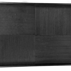 Simply Bamboo Black Extra Large Rectangle Ribbed Bamboo Serving Tray - 23