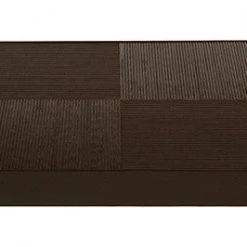 Simply Bamboo Brown Square Ribbed Bamboo Serving Tray - 16"