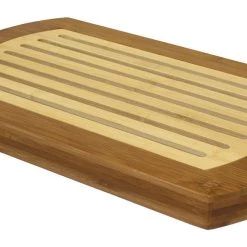 On Sale Simply Bamboo Multi-Purpose Two-Tone Bamboo Crumb Tray / Cutting Board / Serving Tray - 16