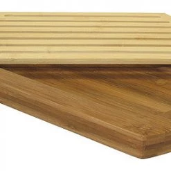 On Sale Simply Bamboo Multi-Purpose Two-Tone Bamboo Crumb Tray / Cutting Board / Serving Tray - 16