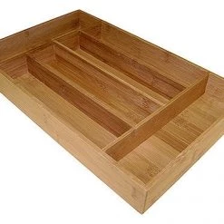Simply Bamboo Brown 6 Compartment Bamboo Organizer Tray - 9.75" On Sale