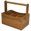 Simply Bamboo Brown Condiment Bamboo Caddy - 11.13" On Sale