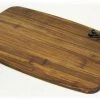 Simply Bamboo Brown Medium Kona Berries Artisan Crafted Carbonized Bamboo Cheese Board & Serving Tray - 13.75"