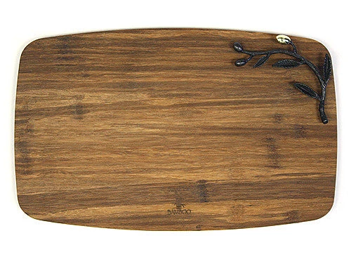 Simply Bamboo Brown Medium Kona Berries Artisan Crafted Carbonized Bamboo Cheese Board / Serving Tray & Spreader Knife Set - 13.75" 7 Simply Bamboo Brown Medium Kona Berries Artisan Crafted Carbonized Bamboo Cheese Board / Serving Tray & Spreader Knife Set - 13.75"