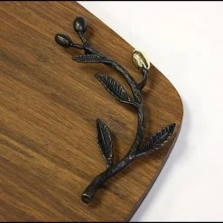 On Sale Simply Bamboo Brown Large Kona Berries Artisan Crafted Carbonized Bamboo Cheese Board & Serving Tray - 16.5" 9 On Sale Simply Bamboo Brown Large Kona Berries Artisan Crafted Carbonized Bamboo Cheese Board & Serving Tray - 16.5