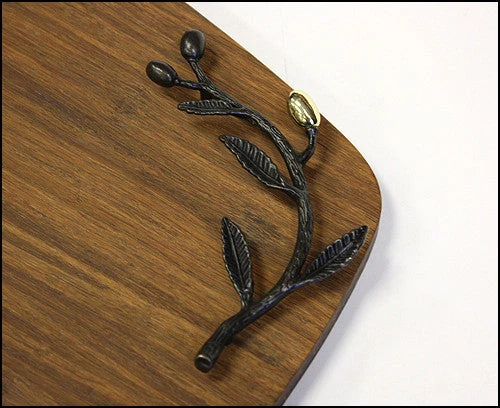 On Sale Simply Bamboo Brown Large Kona Berries Artisan Crafted Carbonized Bamboo Cheese Board & Serving Tray - 16.5" 6 On Sale Simply Bamboo Brown Large Kona Berries Artisan Crafted Carbonized Bamboo Cheese Board & Serving Tray - 16.5"