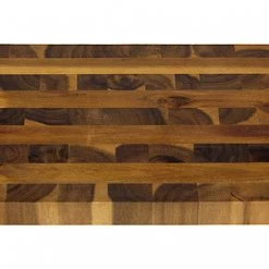 On Sale Mountain Woods Brown Extra Large Organic End-Grain Hardwood Acacia Cutting Board W/ Juice Groove - 19"