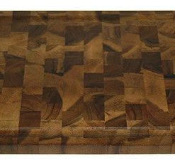 Mountain Woods Brown Extra Large Organic End-Grain Hardwood Acacia Cutting Board W/ Juice Groove - 24" On Sale