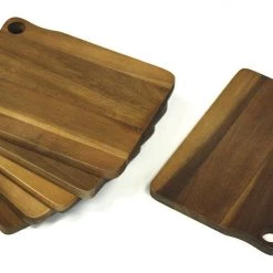 Mountain Woods Brown 6 Piece Acacia Bar Cutting Board Set - 8" Cutting Boards