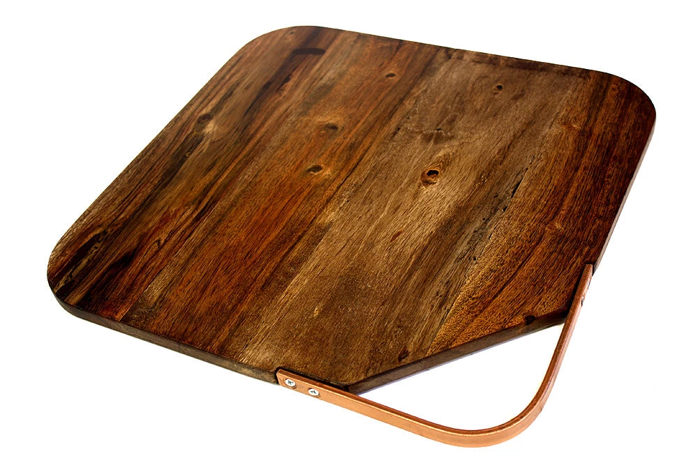 Mountain Woods Large Organic Hardwood Acacia Cutting Board W/ Metal Handle - 14.5" 3 Mountain Woods Large Organic Hardwood Acacia Cutting Board W/ Metal Handle - 14.5"