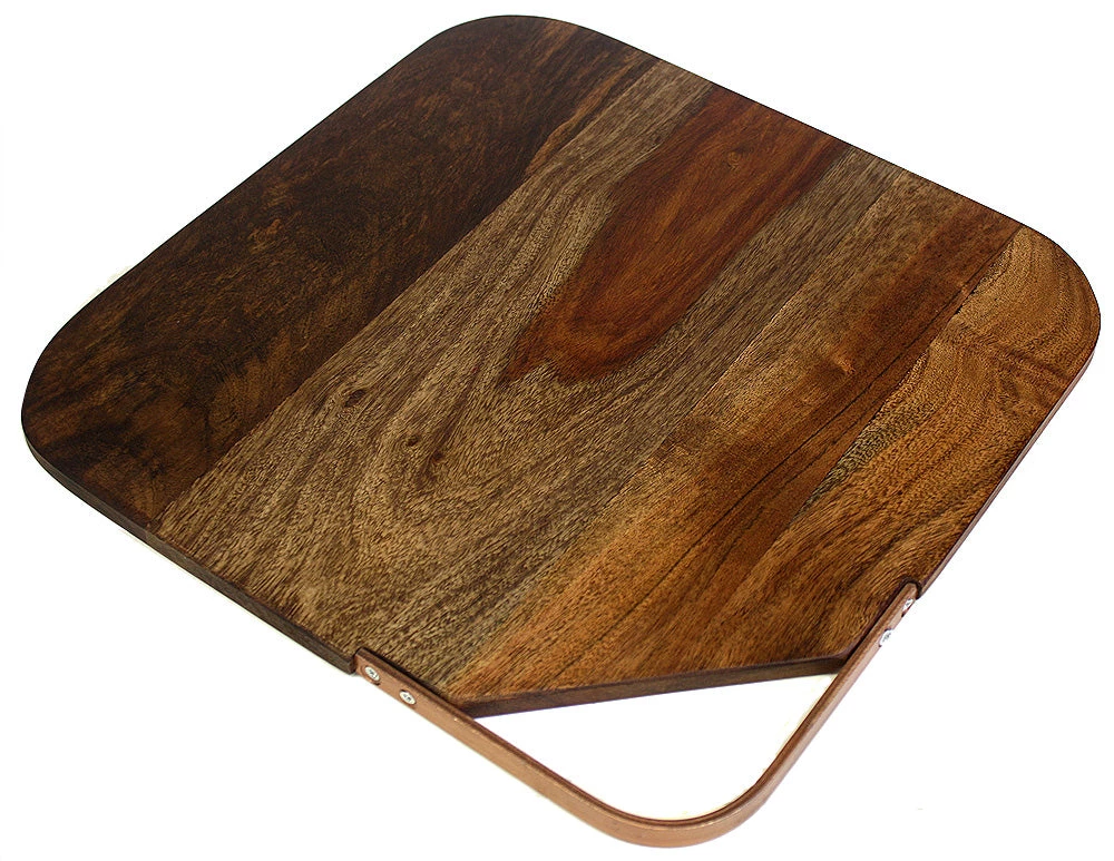 Mountain Woods Large Organic Hardwood Acacia Cutting Board W/ Metal Handle - 14.5" 7 Mountain Woods Large Organic Hardwood Acacia Cutting Board W/ Metal Handle - 14.5"