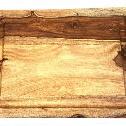 Mountain Woods Brown Sheesham Cutting Board W/ Juice Groove - 16.5