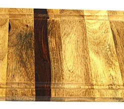 Mountain Woods Brown Large Organic Hardwood Sheesham Cutting Board W/ Juice Groove - 19" On Sale