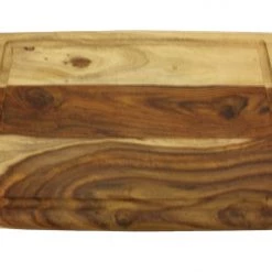 On Sale Mountain Woods Brown Sheesham Cutting Board W/ Juice Groove - 22