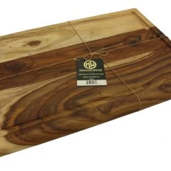 On Sale Mountain Woods Brown Sheesham Cutting Board W/ Juice Groove - 22