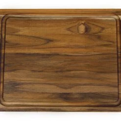 Mountain Woods Brown Teak Wood Cutting Board W/ Juice Groove - 15