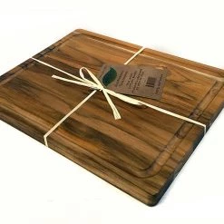 Mountain Woods Brown Teak Wood Cutting Board W/ Juice Groove - 15" Cutting Boards