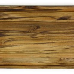 Mountain Woods / Simply Bamboo Mountain Woods Brown Teak Wood Cutting Board W/ Juice Groove - 18