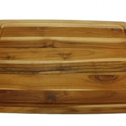 Mountain Woods Brown Teak Wood Cutting Board W/ Juice Groove - 20
