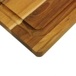 Mountain Woods Brown Teak Wood Cutting Board W/ Juice Groove - 20