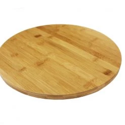 Simply Bamboo Wood Lazy Susan Kitchen Turntable 13.5 " Diameter X 1.5”H
