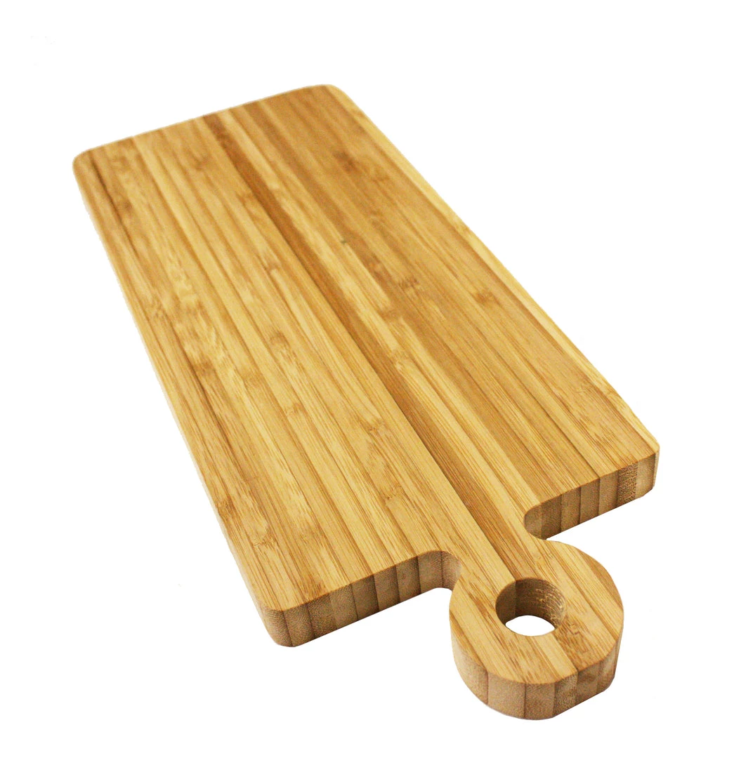 Simply Bamboo Natural Brown Organic Edge-Grain Bamboo Wood Paddle Server/Cutting Board, 16”X6”X.750” On Sale 3 Simply Bamboo Natural Brown Organic Edge-Grain Bamboo Wood Paddle Server/Cutting Board, 16”X6”X.750” On Sale